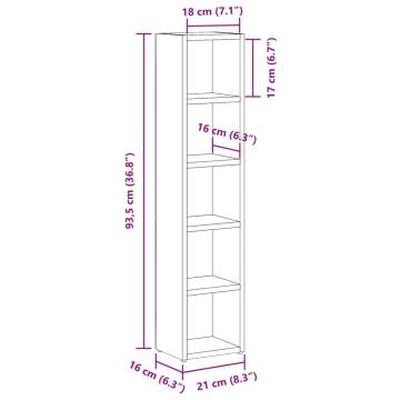 CD Cabinets 2 pcs Artisan Oak - Stylish Storage Solutions