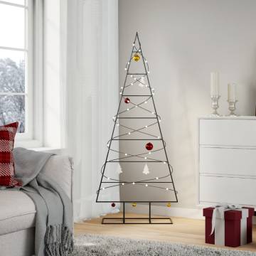 Metal Christmas Tree Decoration - Black 150 cm | HipoMarket