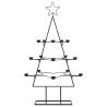 Black Metal Christmas Tree - 105 cm DIY Decoration