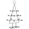 Black Metal Christmas Tree - 105 cm DIY Decoration