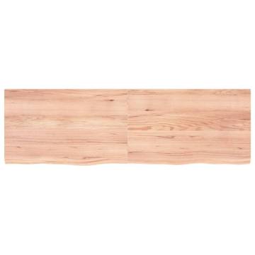 Light Brown Solid Oak Table Top - 160x50 cm for Any Setting