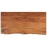 Solid Wood Acacia Live Edge Table Top - 80x40x2.5 cm