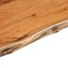 Solid Wood Acacia Live Edge Table Top - 80x40x2.5 cm