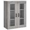 Stylish Highboard Grey Sonoma - Durable Engineered Wood Design