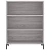 Stylish Highboard Grey Sonoma - Durable Engineered Wood Design