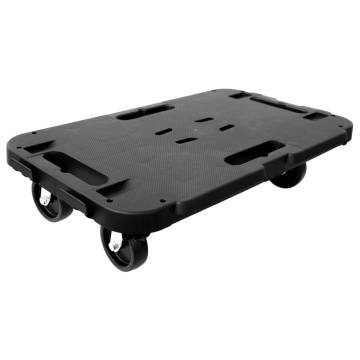 Transport Trolleys 3 pcs Black Polypropylene 300 kg | Hipo Market