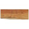 Solid Wood Acacia Live Edge Wall Shelf - 80x30 cm