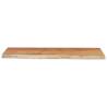 Solid Wood Acacia Live Edge Wall Shelf - 80x30 cm