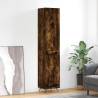 Highboard Smoked Oak 34.5x34x180 cm Engineered Wood Colour smoked oak Quantity in Package 1 Model 1 wood door 