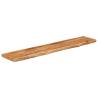 Wall Shelf 90x20 cm - Solid Acacia Wood with Live Edge Design