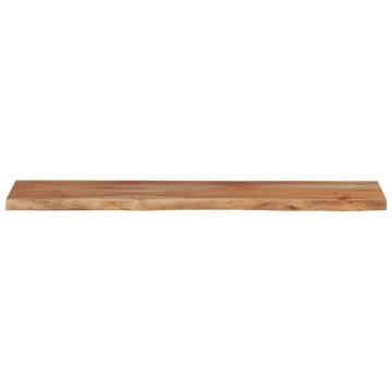 Wall Shelf 90x20 cm - Solid Acacia Wood with Live Edge Design