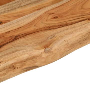 Wall Shelf 90x20 cm - Solid Acacia Wood with Live Edge Design