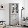  Highboard Grey Sonoma 69.5x34x180 cm Engineered Wood Colour grey sonoma Quantity in Package 1 Model 2 doors 