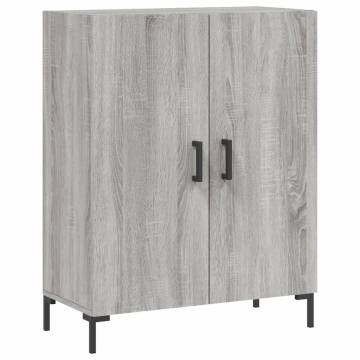 Elegant Highboard Grey Sonoma - 69.5x34x180 cm Engineered Wood