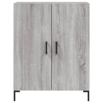 Elegant Highboard Grey Sonoma - 69.5x34x180 cm Engineered Wood