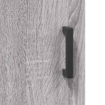 Elegant Highboard Grey Sonoma - 69.5x34x180 cm Engineered Wood