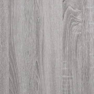 Elegant Highboard Grey Sonoma - 69.5x34x180 cm Engineered Wood