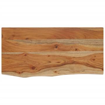 Wall Shelf - 60x30 cm Solid Acacia Wood Live Edge Design