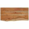 Wall Shelf - 60x30 cm Solid Acacia Wood Live Edge Design