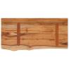 Wall Shelf - 60x30 cm Solid Acacia Wood Live Edge Design