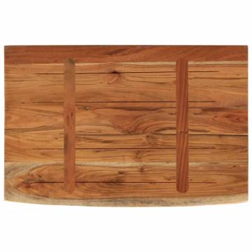 Wall Shelf 60x40 cm - Solid Acacia Wood Live Edge