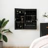  Mirror Jewellery Cabinet Wall Mounted Black 37.5x10x67 cm Colour black Size 37.5 x 10 x 76 cm Quantity in Package 1 