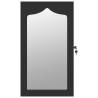 Mirror Jewellery Cabinet Wall Mounted Black - Stylish Storage