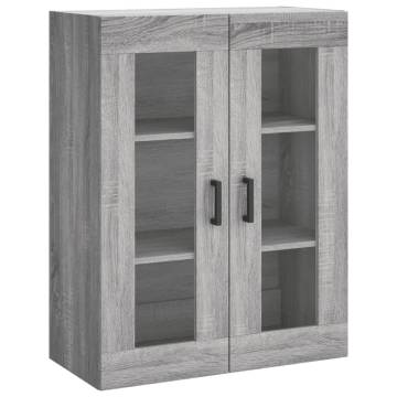 Stylish Highboard Grey Sonoma | Engineered Wood | 69.5x34x180 cm