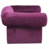 Cozy Dog Sofa with Drawer - Burgundy Plush 75x50x38 cm