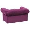 Cozy Dog Sofa with Drawer - Burgundy Plush 75x50x38 cm