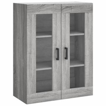 Stylish Highboard Grey Sonoma - 69.5x34x180 cm Engineered Wood