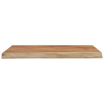 Wall Shelf 50x40 cm - Solid Acacia Wood with Live Edge