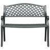 Garden Bench 102 cm Cast Aluminium Black - Stylish & Durable