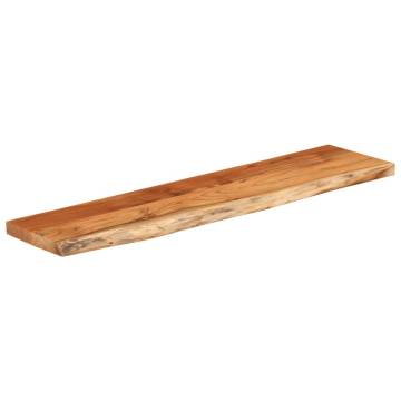 Wall Shelf 120x30 cm Solid Acacia Wood | Rustic Live Edge