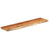 Wall Shelf 120x30 cm Solid Acacia Wood | Rustic Live Edge