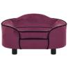 Stylish Burgundy Dog Sofa - 67x47x36 cm Plush Comfort