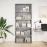 Concrete Grey Book Cabinet - 80x30x189 cm - Stylish Storage