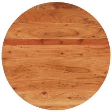 Table Top Ø90x2.5 cm Round Solid Wood Acacia | Hipomarket UK