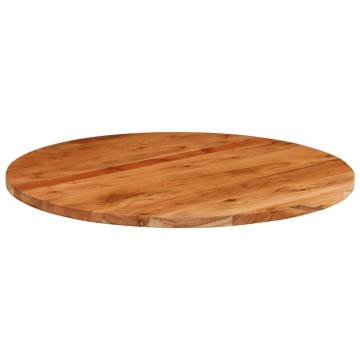 Table Top Ø90x2.5 cm Round Solid Wood Acacia | Hipomarket UK