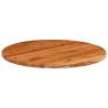 Table Top Ø90x2.5 cm Round Solid Wood Acacia | Hipomarket UK