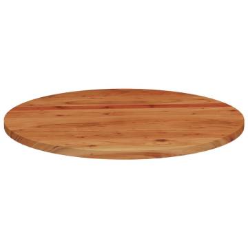 Table Top Ø90x2.5 cm Round Solid Wood Acacia | Hipomarket UK