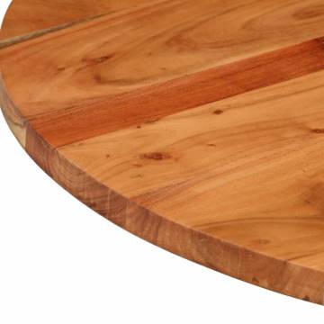 Table Top Ø90x2.5 cm Round Solid Wood Acacia | Hipomarket UK