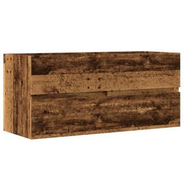 Sink Cabinet Old Wood 100x38.5x45 cm - Stylish Storage Solution