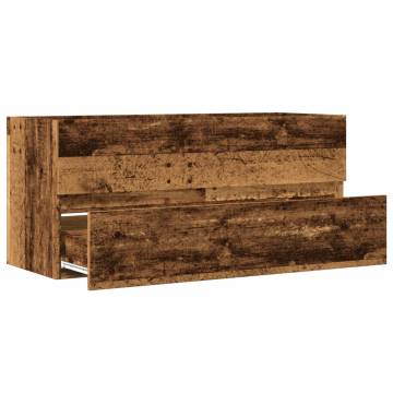 Sink Cabinet Old Wood 100x38.5x45 cm - Stylish Storage Solution