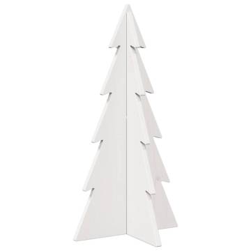 Wooden Christmas Tree 59.5 cm - White Solid Pine Decoration