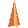 Wooden Christmas Tree Decoration - Wax Brown 80 cm Solid Wood