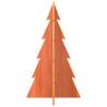 Wooden Christmas Tree Decoration - Wax Brown 80 cm Solid Wood