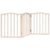 Foldable 3 Panel Dog Gate - 150 cm Poplar Wood | HipoMarket