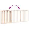 Foldable 3 Panel Dog Gate - 150 cm Poplar Wood | HipoMarket