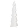 Wooden Christmas Tree Decoration - 112 cm Solid Pine White